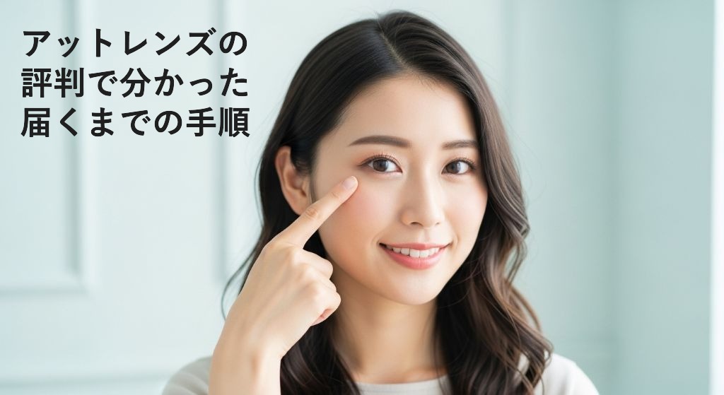 アットレンズの
評判で分かった
届くまでの手順