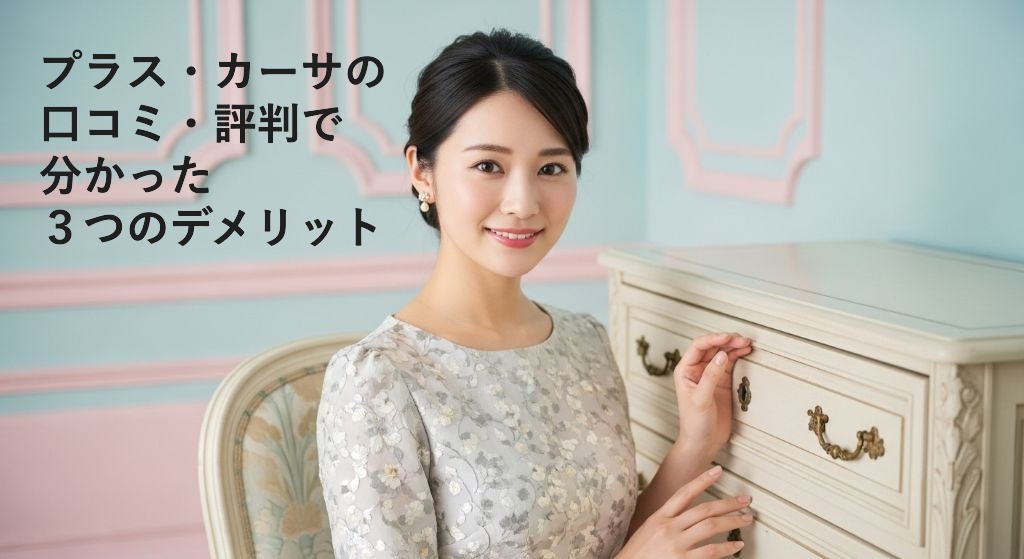 プラス・カーサの
口コミ・評判で
分かった
3つのデメリット