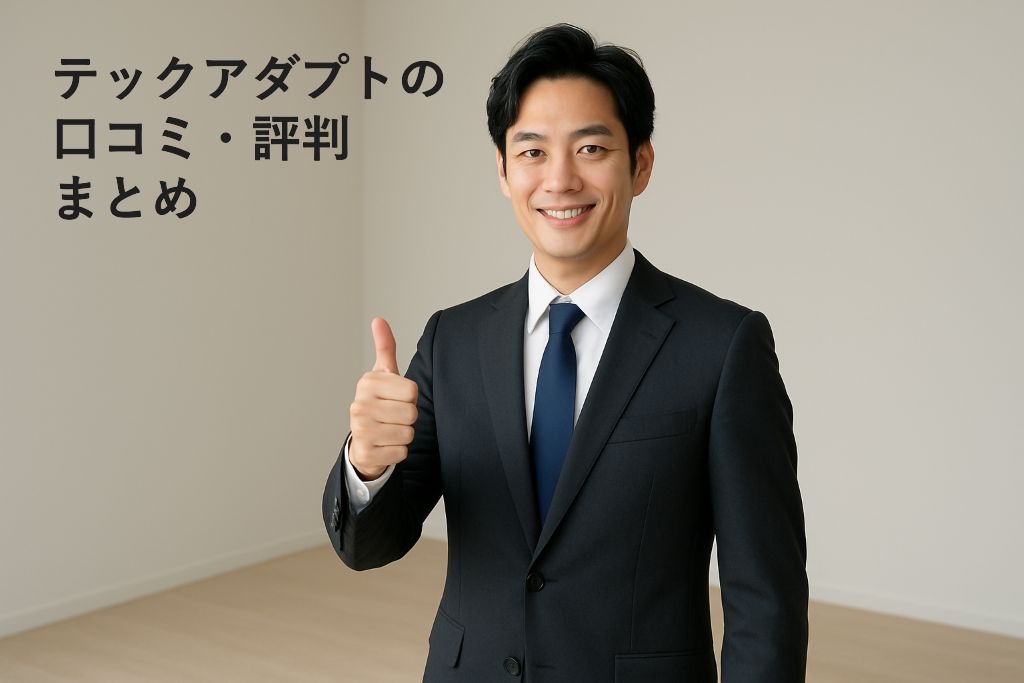 テックアダプトの
口コミ・評判で
よくある質問