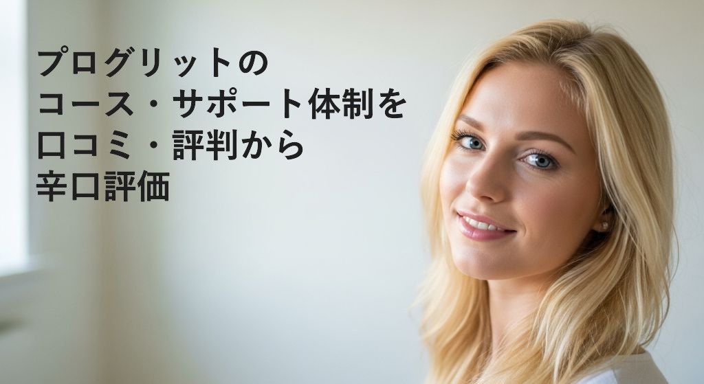 プログリットの
コース・サポート体制を
口コミ・評判から
辛口評価